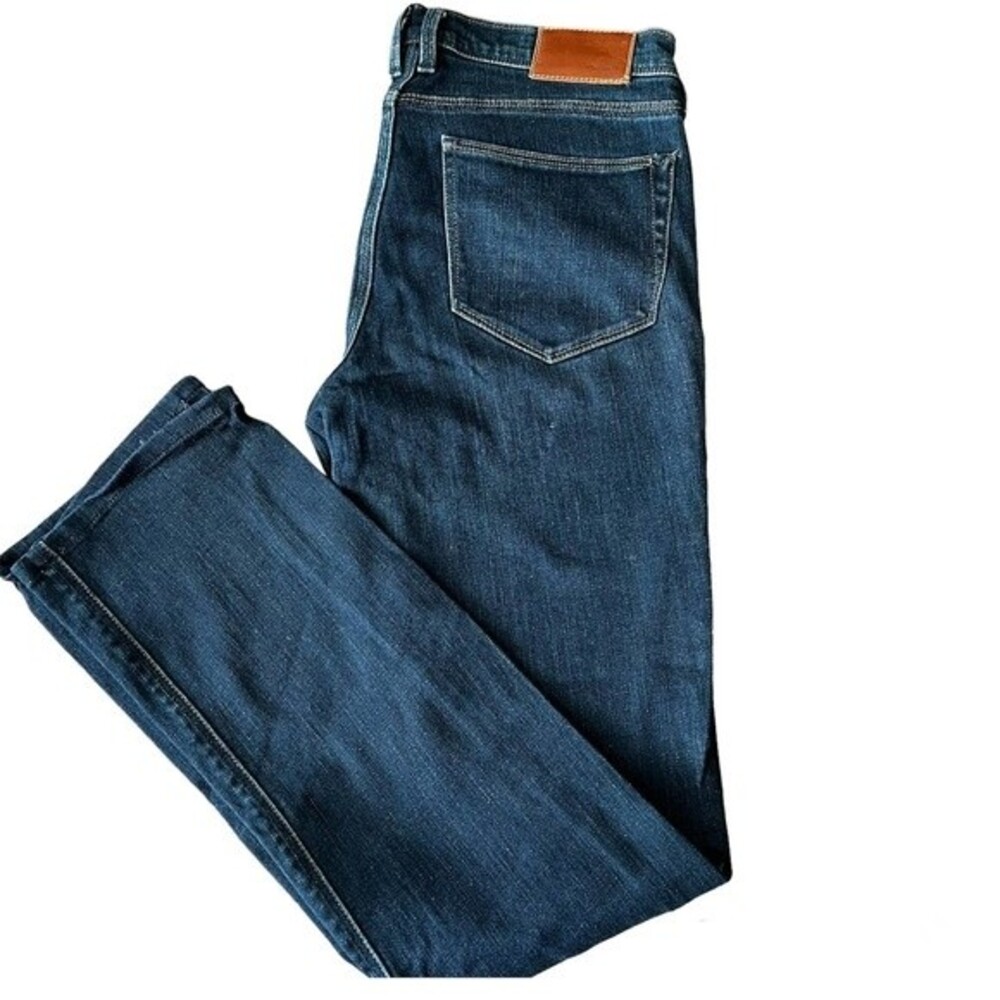 Madewell blue jeans women rail straight  denim jeans size 27x34